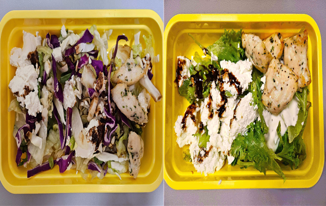 닭 안심, 리코타 치즈, 채소