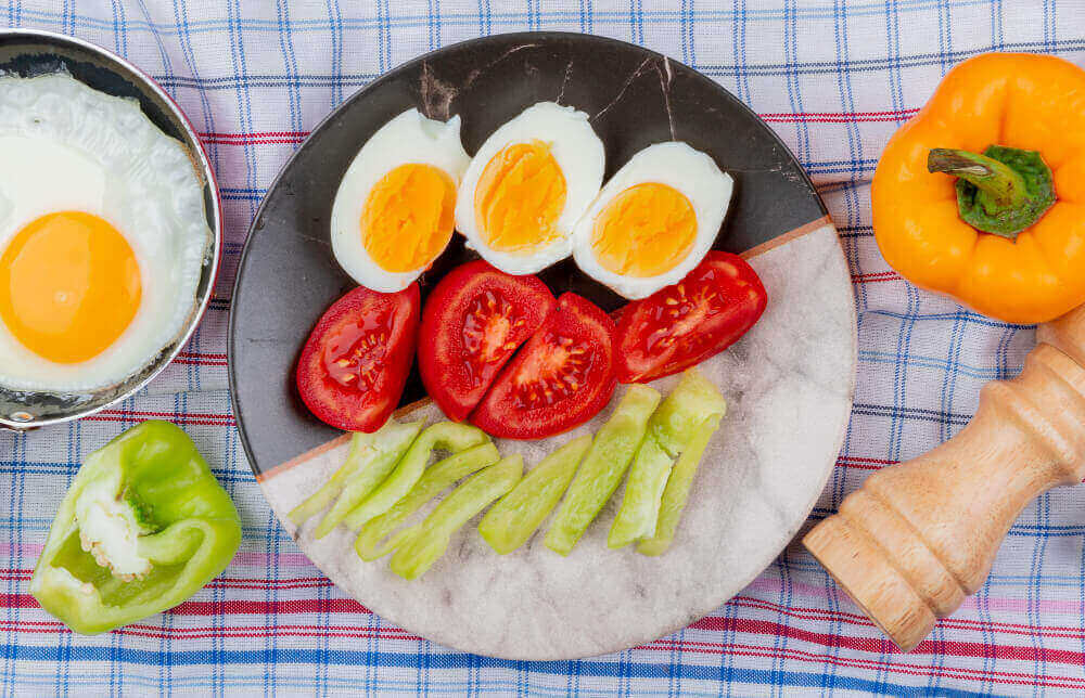 숙취 해소 음식 - 달걀, 토마토, 오이