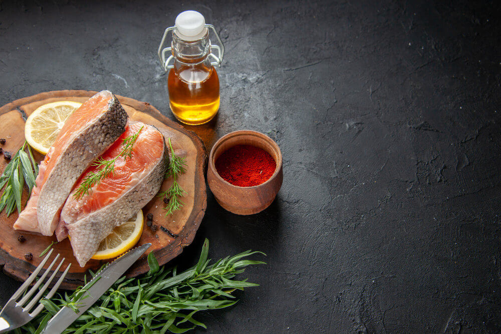 피부 보습에 좋은 음식 - 등푸른 생선, 올리브 오일